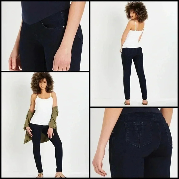 Motherhood Maternity Denim - Motherhood Maternity MAMA PRIMA POST PREGNANCY V-POCKET SKINNY JEANS Size M